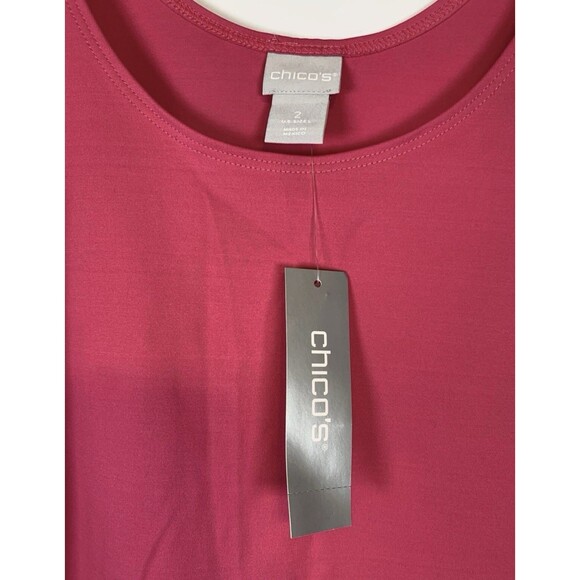 Chico's Contemporary Timeless Microfiber Pink Lotus Petal Stretch Tank Top 2X - Picture 5 of 9